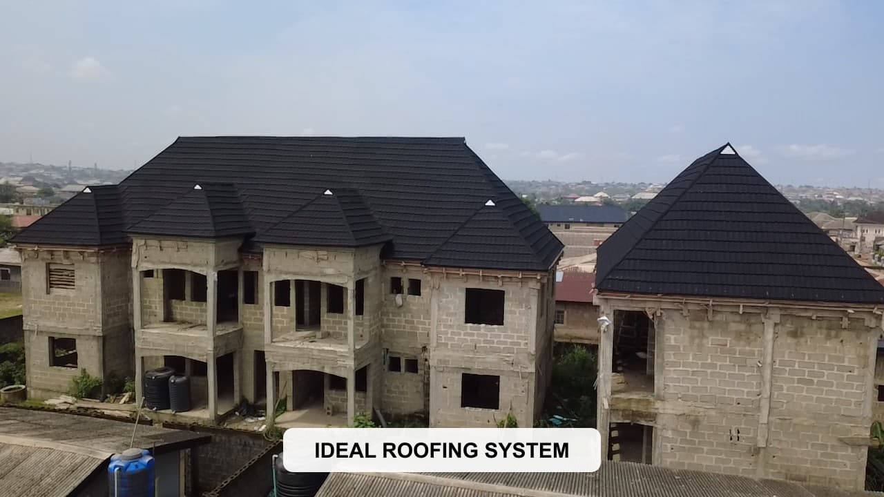 Ideal Roofing System stone-coated roof installation project